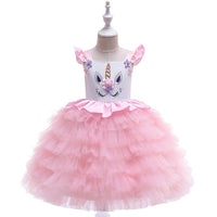 Unicorn Princess Tutu Flower Girl Wedding Dress - PrettyKid