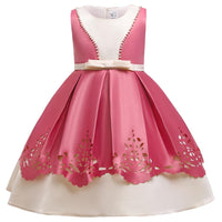 Girls Party Dress Forged Cloth Beaded Skirt Tutu Princess Dress - PrettyKid