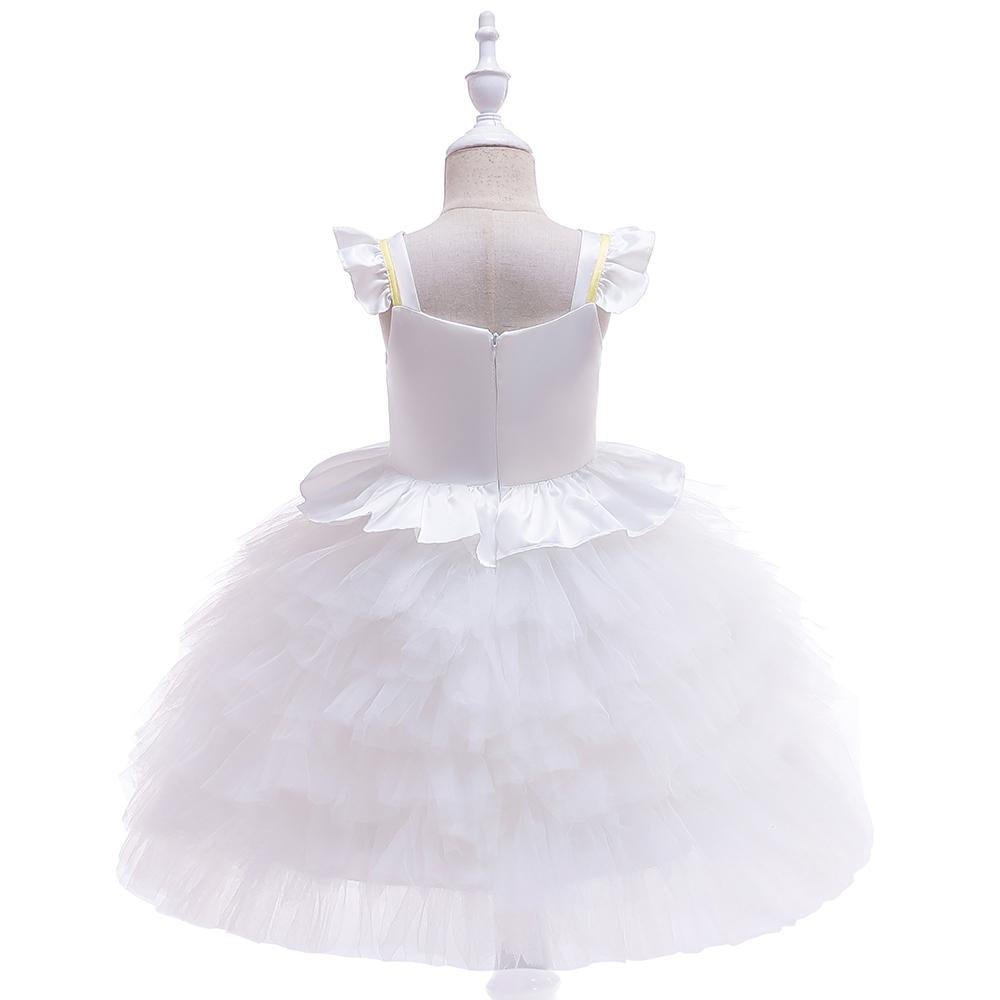 Unicorn Princess Tutu Flower Girl Wedding Dress - PrettyKid