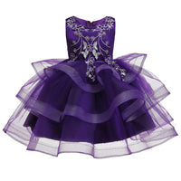 Girls' Prom Dress Princess Tutu Dress Girls Show Performance Dress - PrettyKid