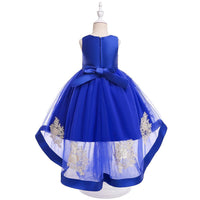 Girls Prom Evening Dress Embroidered Tail Princess Skirt - PrettyKid