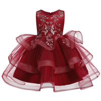 Girls' Prom Dress Princess Tutu Dress Girls Show Performance Dress - PrettyKid