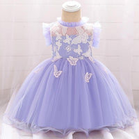 Baby Girl Embroidered Princess Dress - PrettyKid