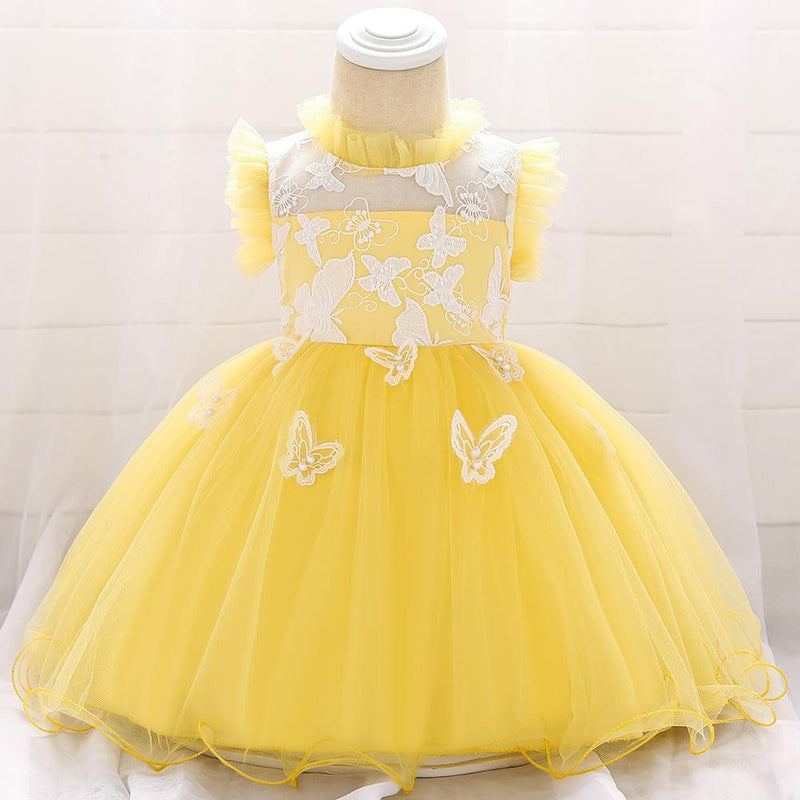 Baby Girl Embroidered Princess Dress - PrettyKid