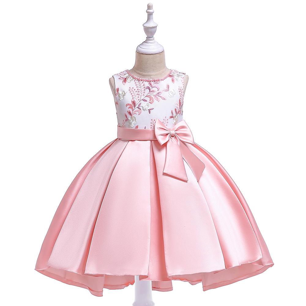 Girl Tail Catwalk Beaded Bow Dress - PrettyKid