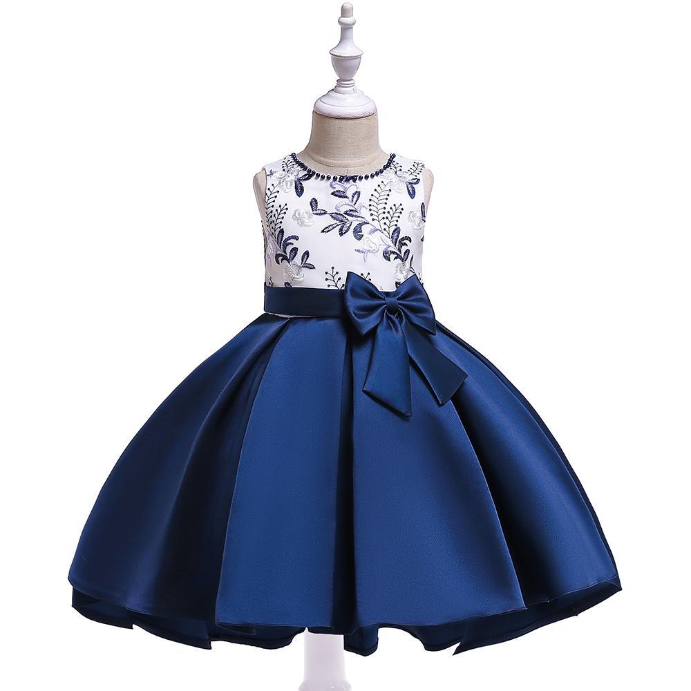 Girl Tail Catwalk Beaded Bow Dress - PrettyKid