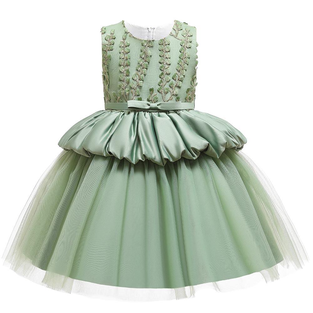 Girls Sleeveless Embroidered Princess Dress - PrettyKid