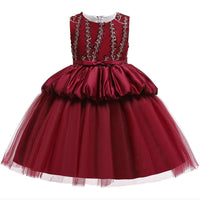 Girls Sleeveless Embroidered Princess Dress - PrettyKid