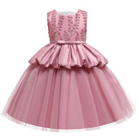 Girls Sleeveless Embroidered Princess Dress - PrettyKid