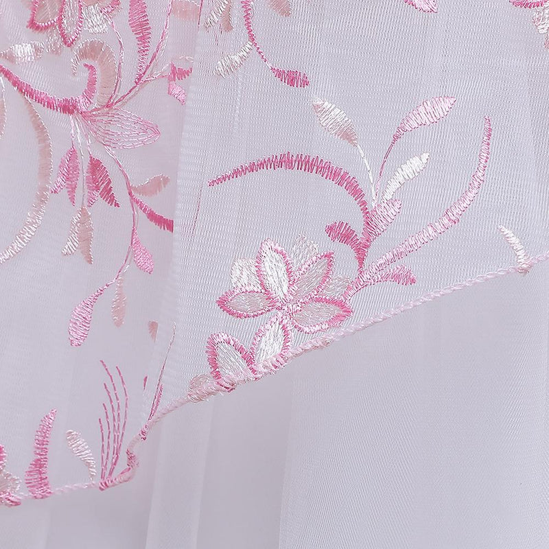 Girls' Wedding Dress Skirts Embroidered Long Dress Bow Princess Dress - PrettyKid