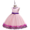 Girl Lace Fly Sleeve Princess Dress - PrettyKid