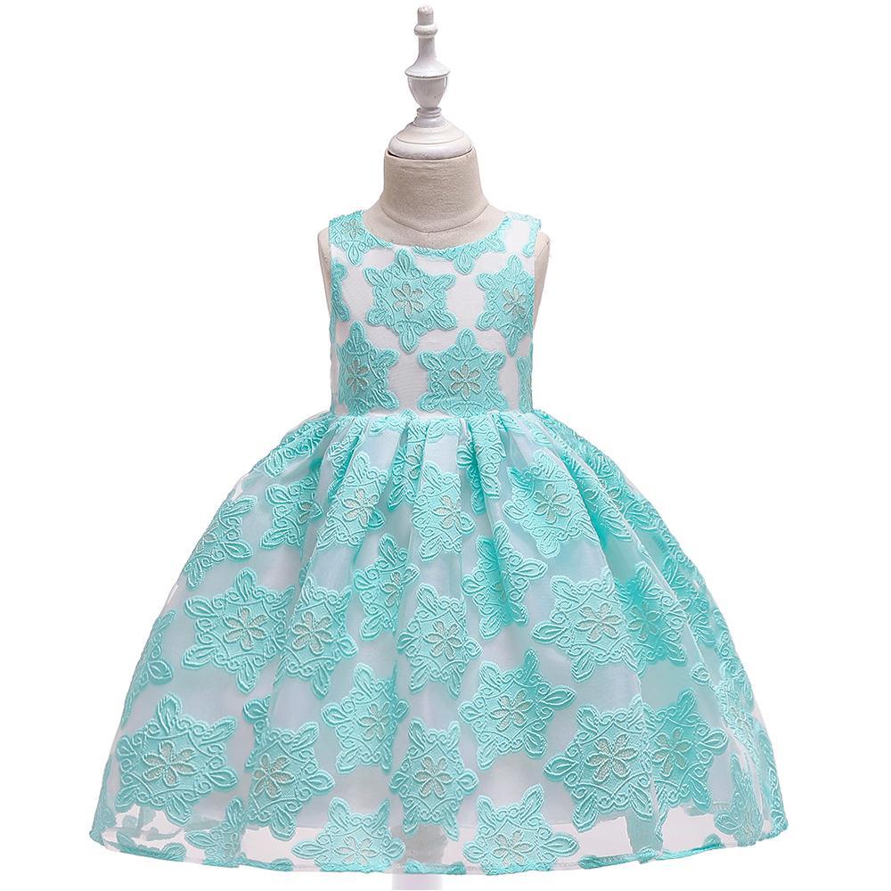 Girl Lace Princess Tutu Performance Dress - PrettyKid