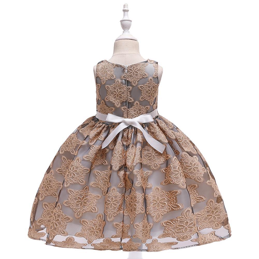 Girl Lace Princess Tutu Performance Dress - PrettyKid