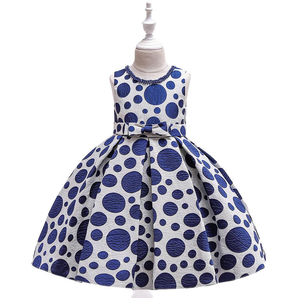 Girl Polka Dot Bow Tutu Princess Dress - PrettyKid