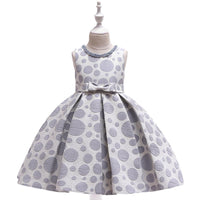 Girl Polka Dot Bow Tutu Princess Dress - PrettyKid