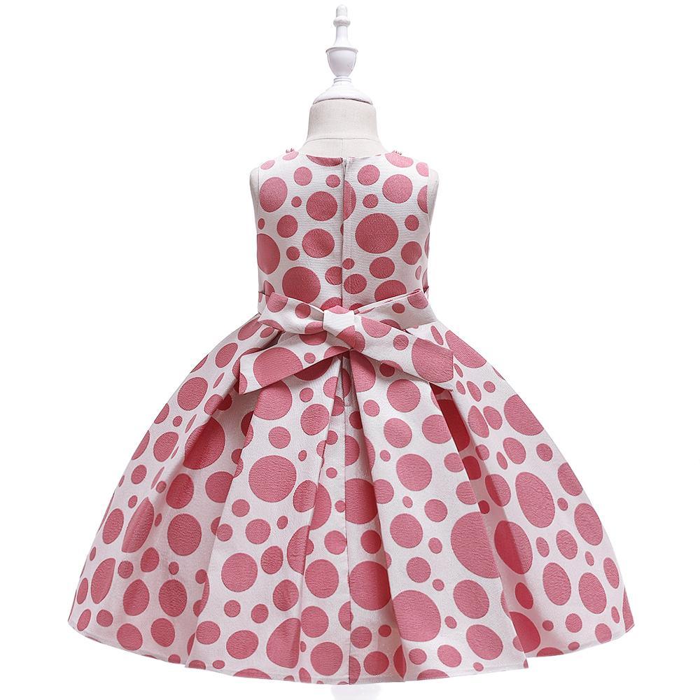 Girl Polka Dot Bow Tutu Princess Dress - PrettyKid