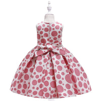 Girl Polka Dot Bow Tutu Princess Dress - PrettyKid