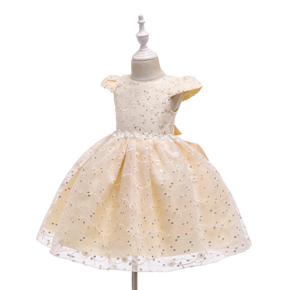 Girls' Dress Princess Dress Tutu Skirt Sequin Performance Dress - PrettyKid