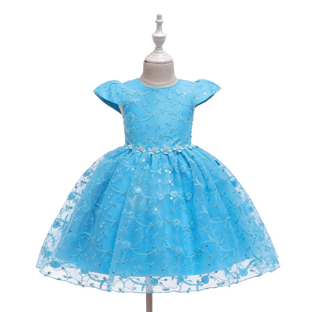 Girls' Dress Princess Dress Tutu Skirt Sequin Performance Dress - PrettyKid