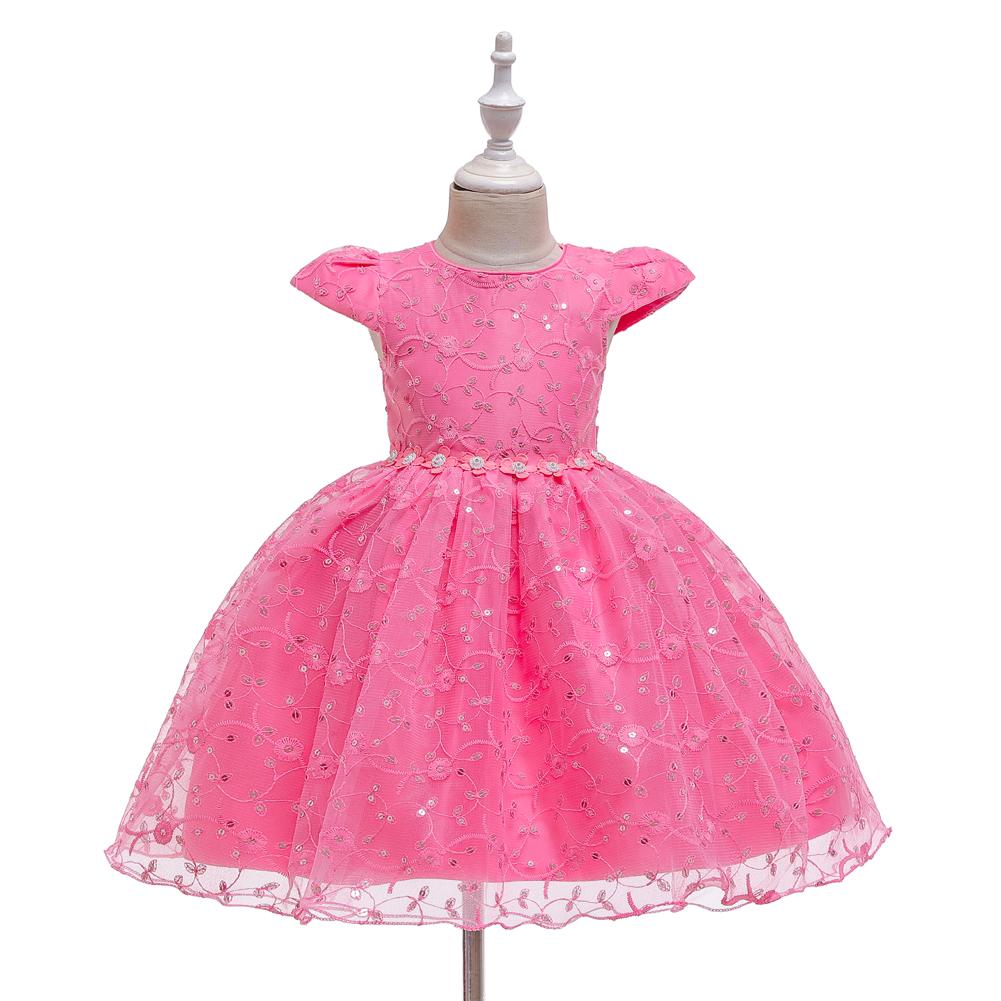 Girls' Dress Princess Dress Tutu Skirt Sequin Performance Dress - PrettyKid