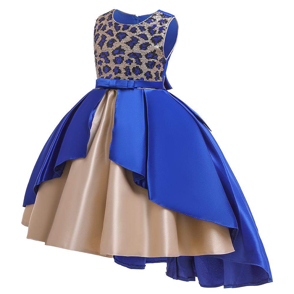 Sequins Girls Dresses Princess Skirts Girls Show Catwalk Dresses - PrettyKid