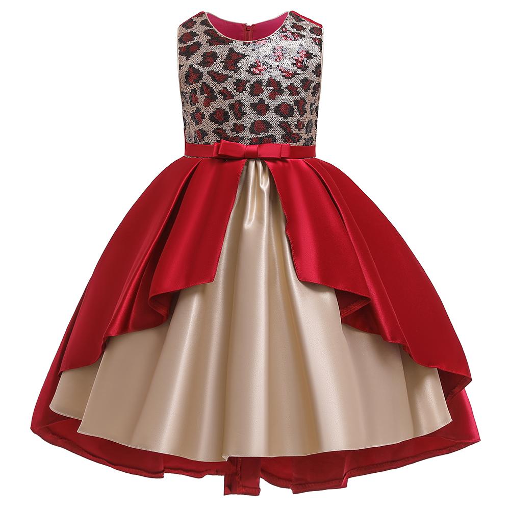 Sequins Girls Dresses Princess Skirts Girls Show Catwalk Dresses - PrettyKid