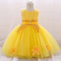 Baby Girl's Solid Color Tutu Princess Dress - PrettyKid