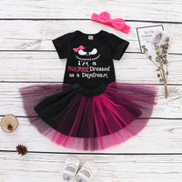 Baby Girls Halloween Letter Print Top & Colorful Mesh Skirt - PrettyKid