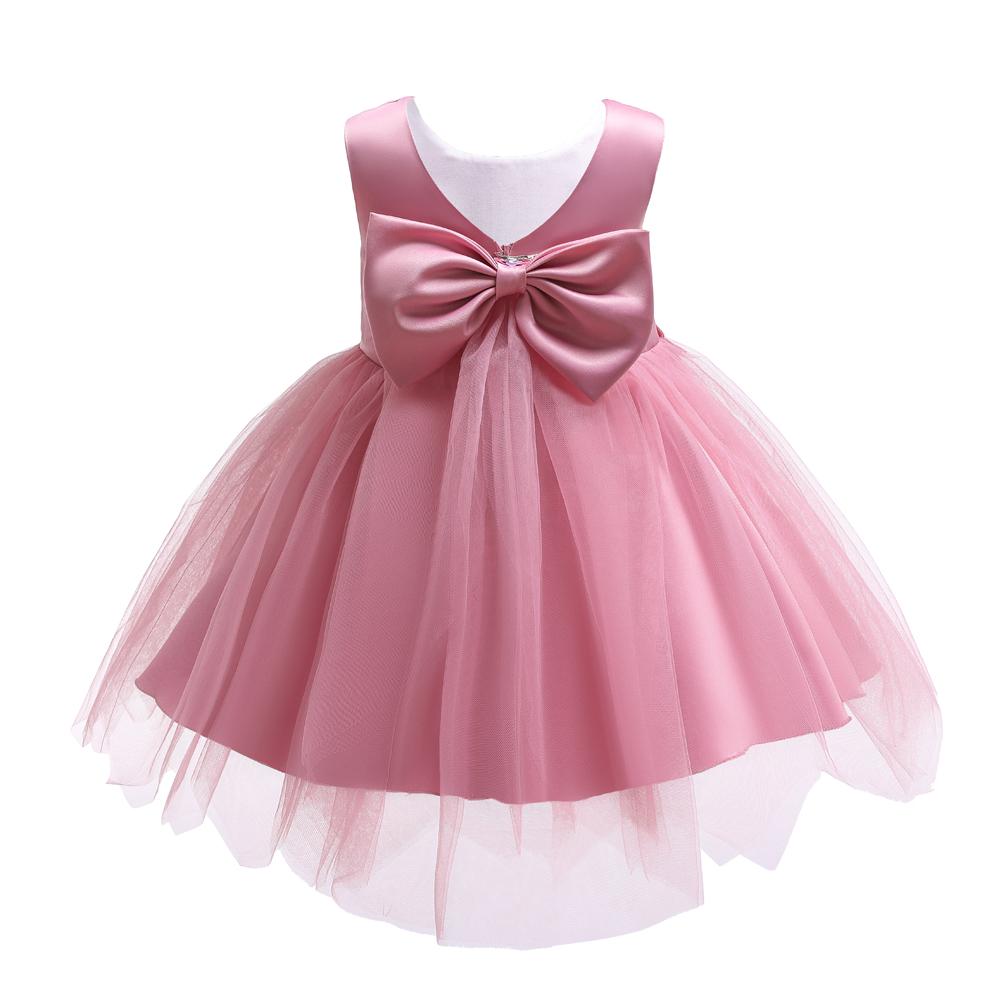 Girls' Party Dress Wedding Princess Dress Tutu Mesh Flower Girl Dress - PrettyKid