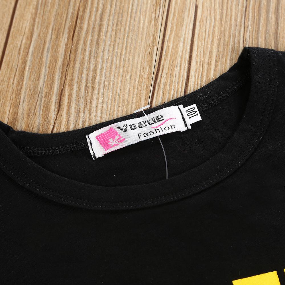 Boys Imagine Printed Short Sleeve T-shirt & Cross Printed Pants Boy Clothing Wholesale - PrettyKid