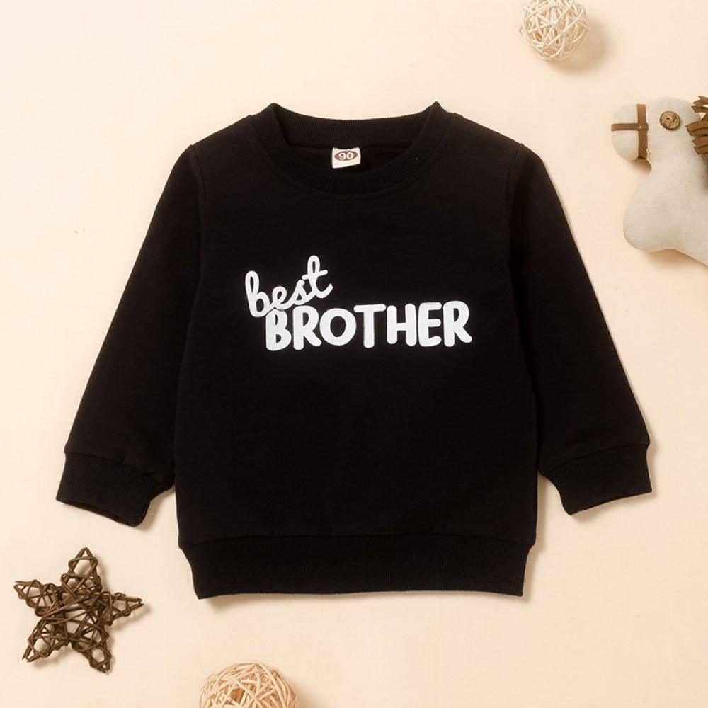 Boys Brother Lettter Printed Top Boys Wholesale Clothing - PrettyKid