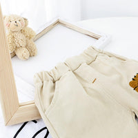 Boys Little Lion Pattern Hooded Top & Pants Boys Casual Suits - PrettyKid