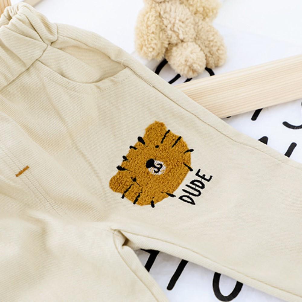 Boys Little Lion Pattern Hooded Top & Pants Boys Casual Suits - PrettyKid