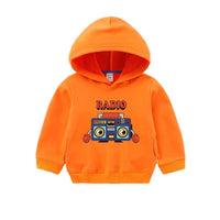 Kid Boys Radio Cartoon Pattern Hooded Top Wholesale Toddler Boy Clothes - PrettyKid