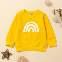 Kid Unisex Rainbow Pattern Top Boy Boutique Clothing Wholesale - PrettyKid