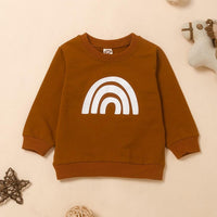 Kid Unisex Rainbow Pattern Top Boy Boutique Clothing Wholesale - PrettyKid