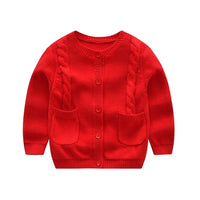 Kid Unisex Solid Cardigan Coat Wholesale Boys Boutique Clothing - PrettyKid