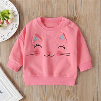 Baby Girls Kitty Crew Neck Long Sleeve Top & Pants Wholesale Baby - PrettyKid