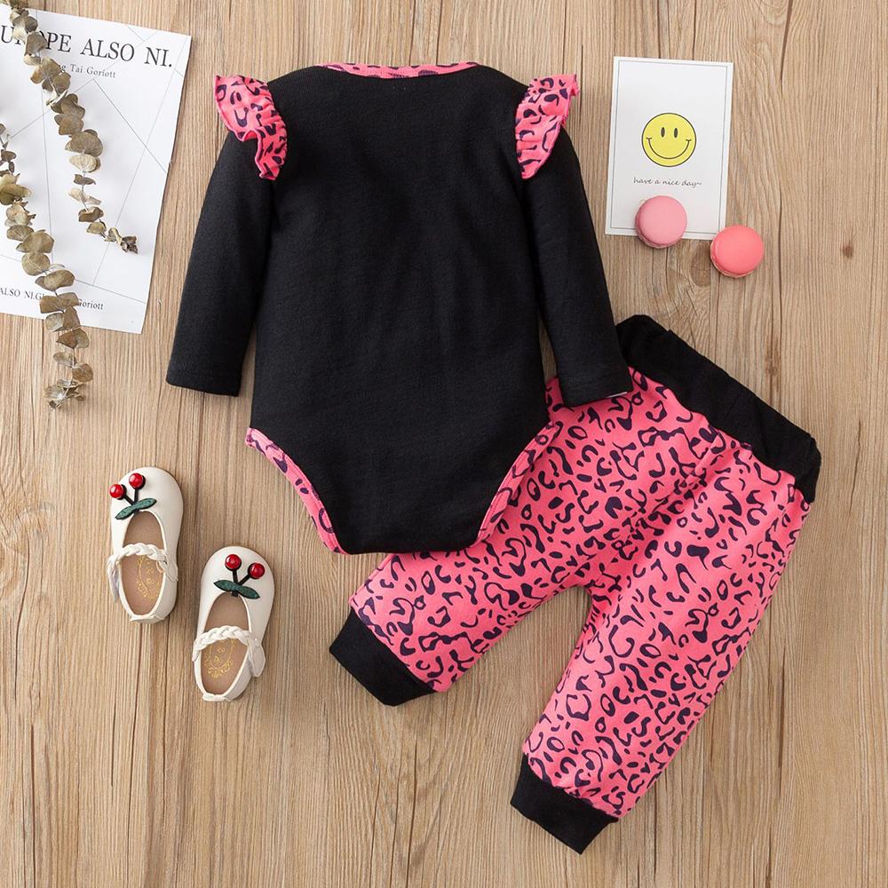 Baby Girls Kitty Leopard Romper & Pants Wholesale Baby Boutique Items - PrettyKid
