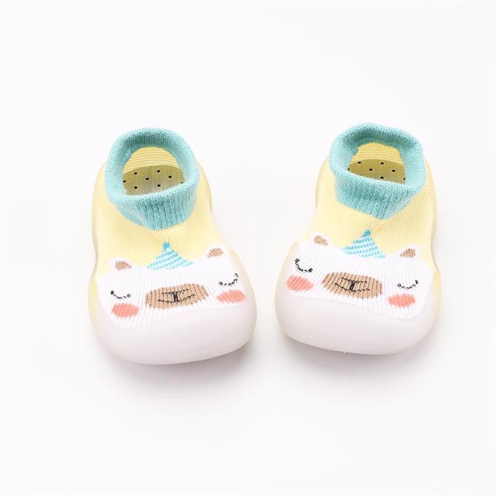 Baby Knitted Comfy Cute Cartoon Animal Printed Flats - PrettyKid