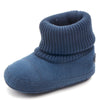 Baby Boys Knitted Flanged Snow Boots - PrettyKid