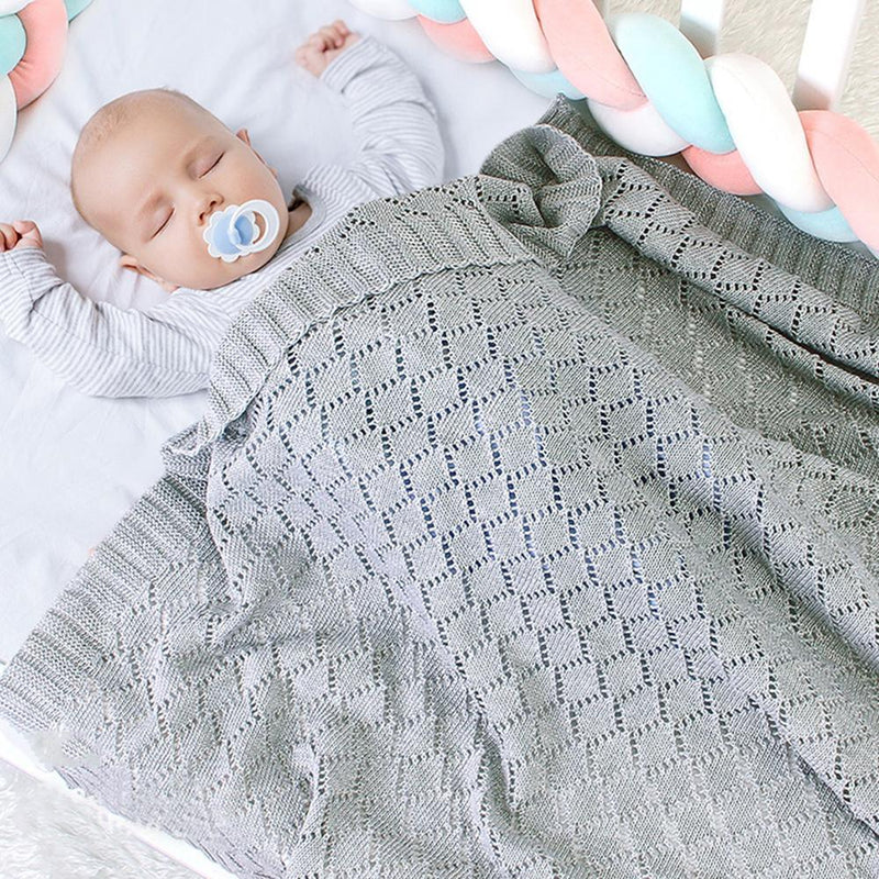 Baby Knitted Hollow Out Casual Baby Blankets Wholesalers - PrettyKid