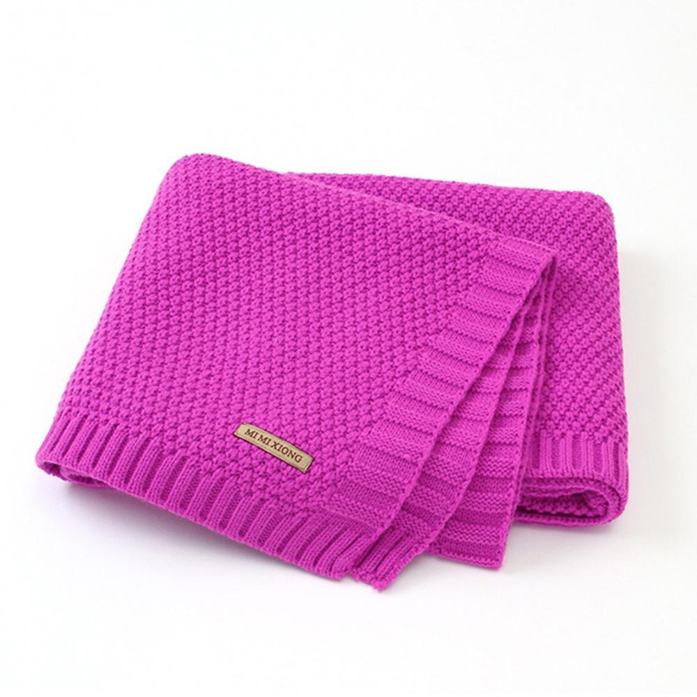 Baby Knitted Solid Windproof Blankets Wholesale Baby Blanket - PrettyKid