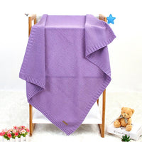 Baby Knitted Solid Windproof Blankets Wholesale Baby Blanket - PrettyKid