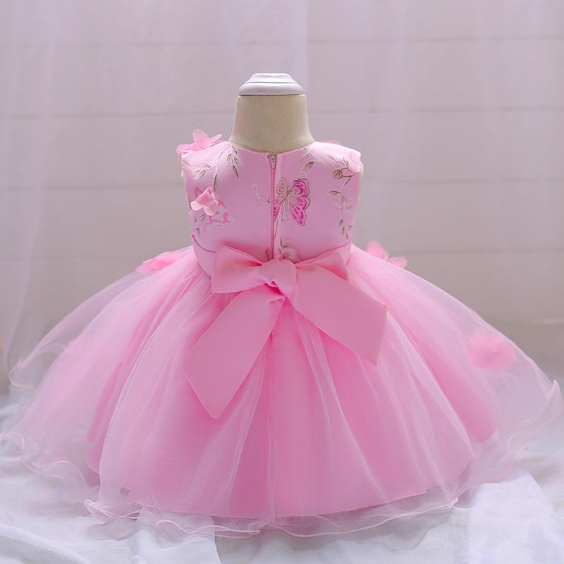 Baby Girl Dress Flower Princess Mesh Tutu Dress - PrettyKid