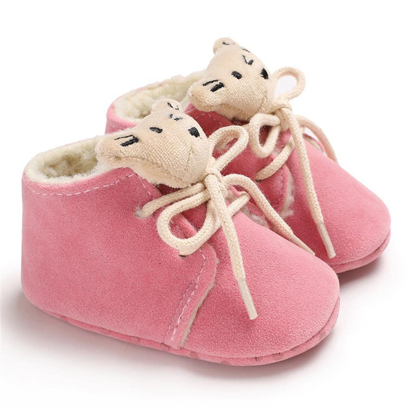 Baby Unisex Lace-Up Cartoon Winter Warm Boots Baby Shoe Wholesale - PrettyKid