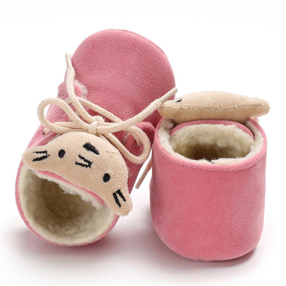 Baby Unisex Lace-Up Cartoon Winter Warm Boots Baby Shoe Wholesale - PrettyKid