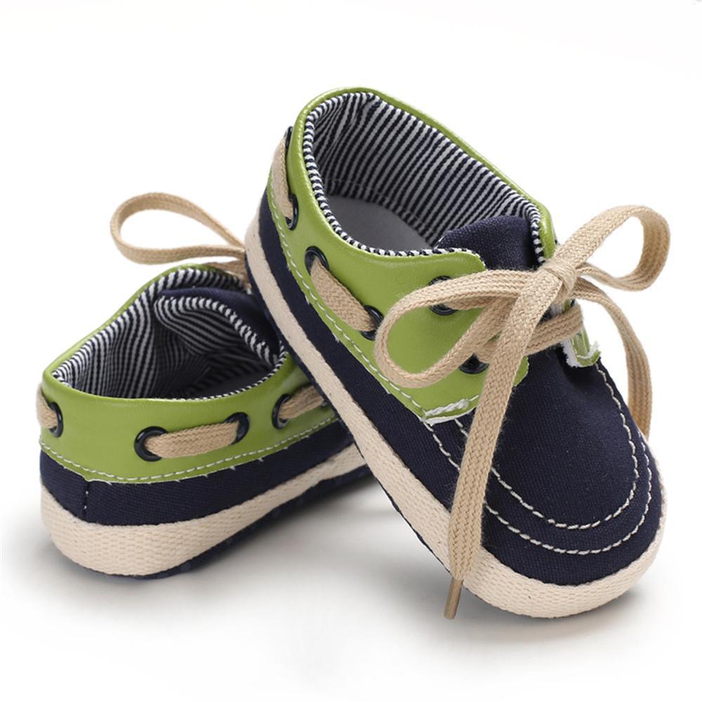 Baby Boys Lace-Up Color Block Shoes Childrens Shoes Wholesale - PrettyKid