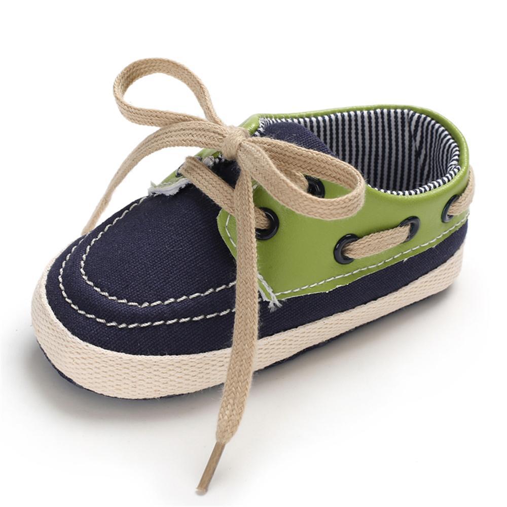 Baby Boys Lace-Up Color Block Shoes Childrens Shoes Wholesale - PrettyKid