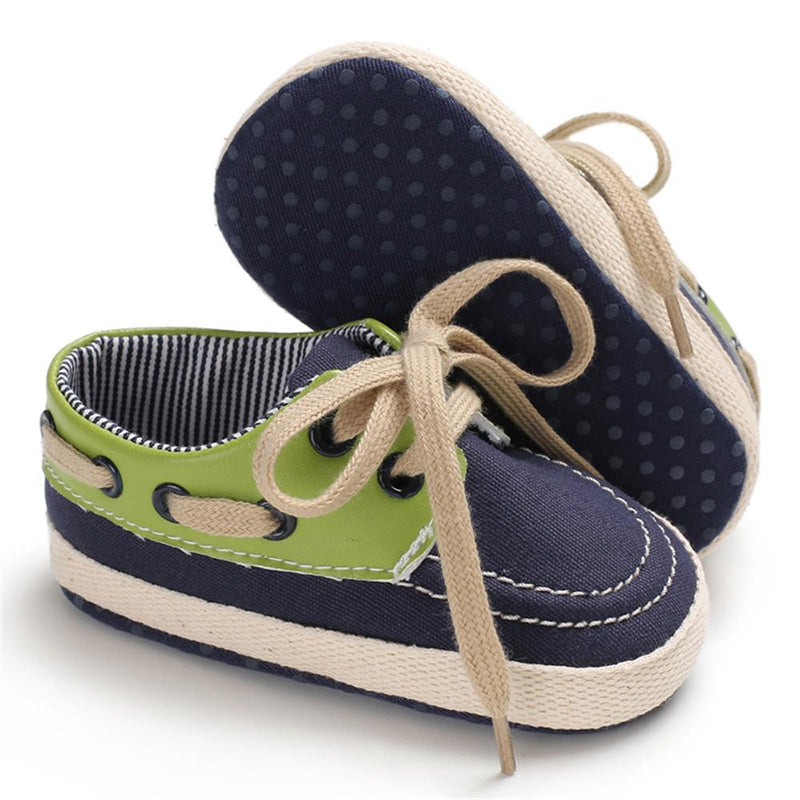 Baby Boys Lace-Up Color Block Shoes Childrens Shoes Wholesale - PrettyKid